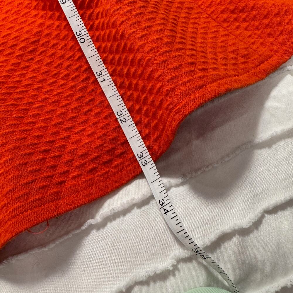 4C Brenta Orange Dress Women's 2 Anthropologie Dopamine Wedding Guest Euro Vacay - Picture 12 of 16
